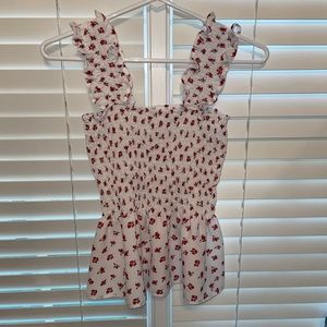 ⚡️RUFFLE FLOWER TOP⚡️